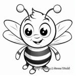 Charming Bumblebee Coloring Pages for Preschoolers 4