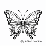 Charming Butterfly Coloring Pages for Adults 3