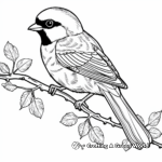 Charming Chickadee Coloring Pages 2