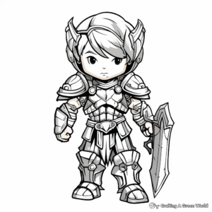 Charming Christian Warrior Coloring Pages 1