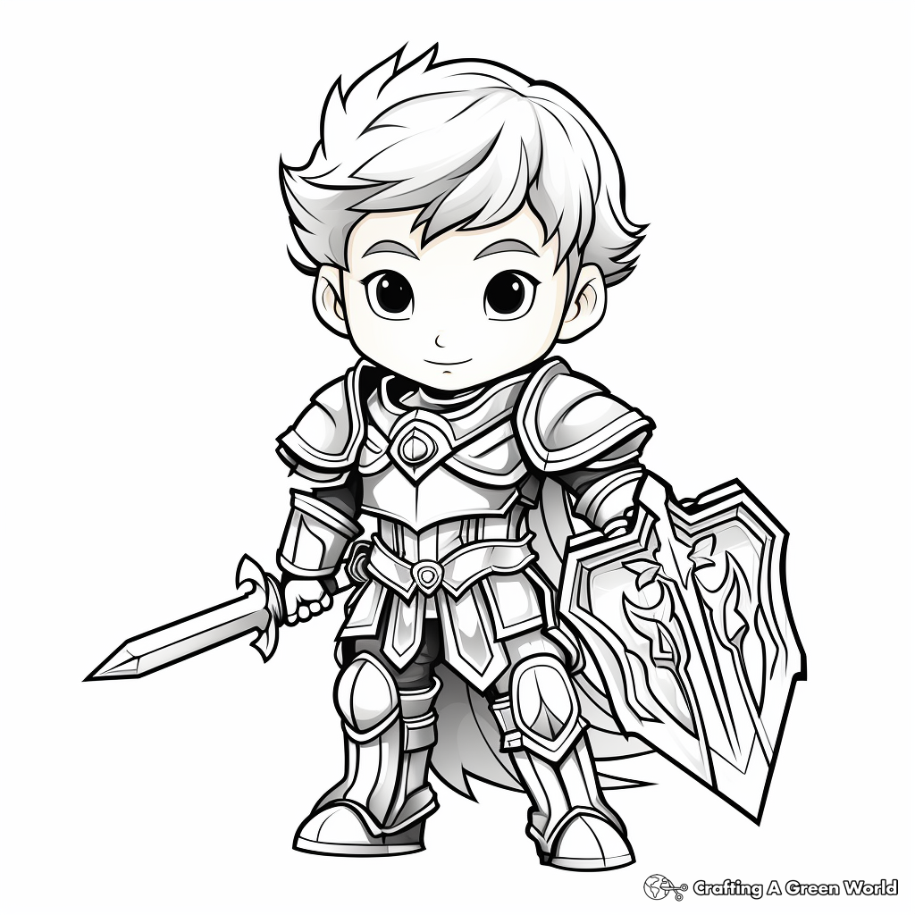 Charming Christian Warrior Coloring Pages 2