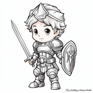 Charming Christian Warrior Coloring Pages 4