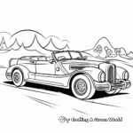 Charming Convertible Car Coloring Pages 2