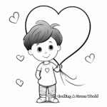Charming Heart Balloon Coloring Pages 4