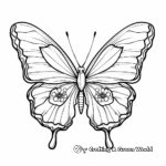 Charming Monarch Butterfly and Flower Coloring Pages 4