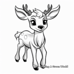 Charming Reindeer Coloring Pages for Christmas 4
