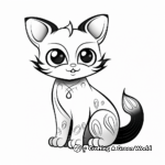 Charming Siamese Cat Coloring Pages 2