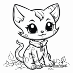 Charming Sphynx Cat Coloring Pages 3