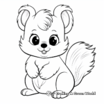 Charming Squirrel Coloring Pages 3