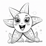 Charming Starfish Coloring Pages For Toddlers 1