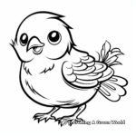 Cheerful Canary Coloring Pages, Print and Enjoy 3