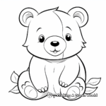 Cheerful Cartoon Wombat Coloring Pages 1