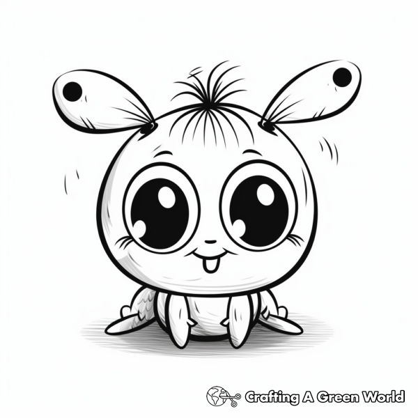 Cute Cartoon Animals With Big Eyes Coloring Pages - Free & Printable!