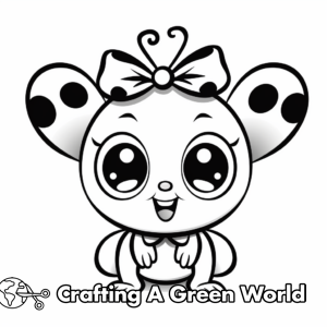 Cute Cartoon Animals With Big Eyes Coloring Pages - Free & Printable!
