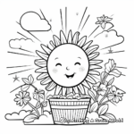 Cheerful Sunshine Get Well Soon Coloring Pages 4