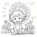 Cheerful 'Thinking of You' Sunshine Coloring Pages 2