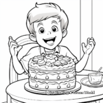 Cheery Layer Cake Coloring Pages 2