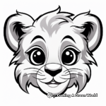 Cheetah Sprint: Fast and Furious Cheetah Face Coloring Pages 3