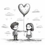Cherish Balloons 'I Love You' Coloring Pages 1