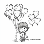 Cherish Balloons 'I Love You' Coloring Pages 2
