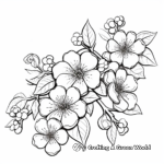 Cherry Blossoms in Full Bloom Coloring Pages 4