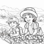 Cherry Picking Coloring Pages for Kids 1