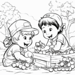 Cherry Picking Coloring Pages for Kids 2