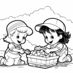 Cherry Picking Coloring Pages for Kids 4