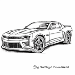 Chevrolet Camaro ZL1: Muscle Car Coloring Pages 1