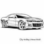 Chevrolet Camaro ZL1: Muscle Car Coloring Pages 2