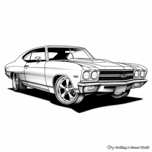 Chevrolet Chevelle SS Coloring Pages for Enthusiasts 1
