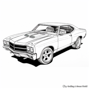 Chevrolet Chevelle SS Coloring Pages for Enthusiasts 2
