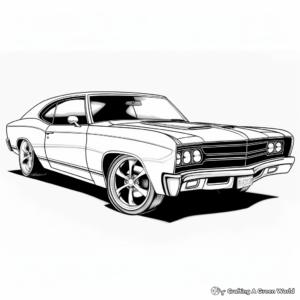 Chevrolet Chevelle SS Coloring Pages for Enthusiasts 3