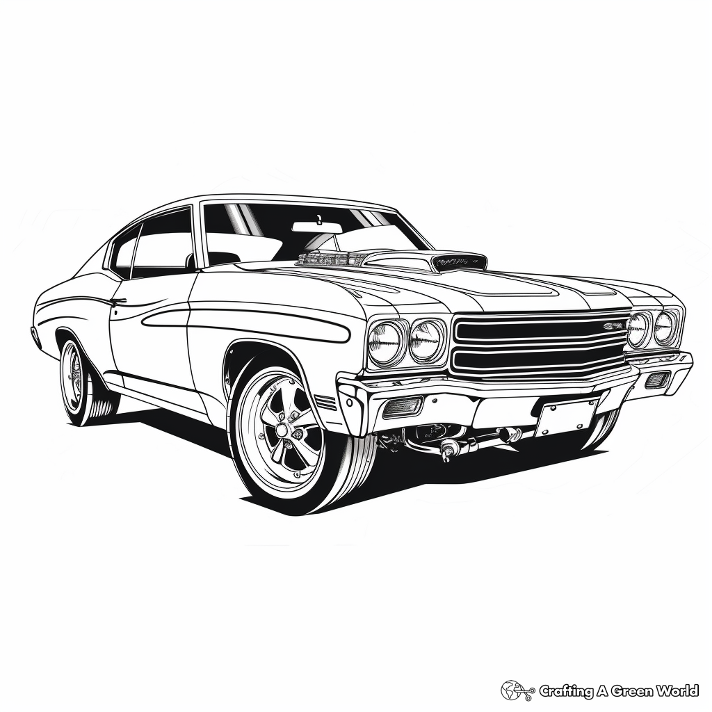 Chevrolet Chevelle SS Coloring Pages for Enthusiasts 4