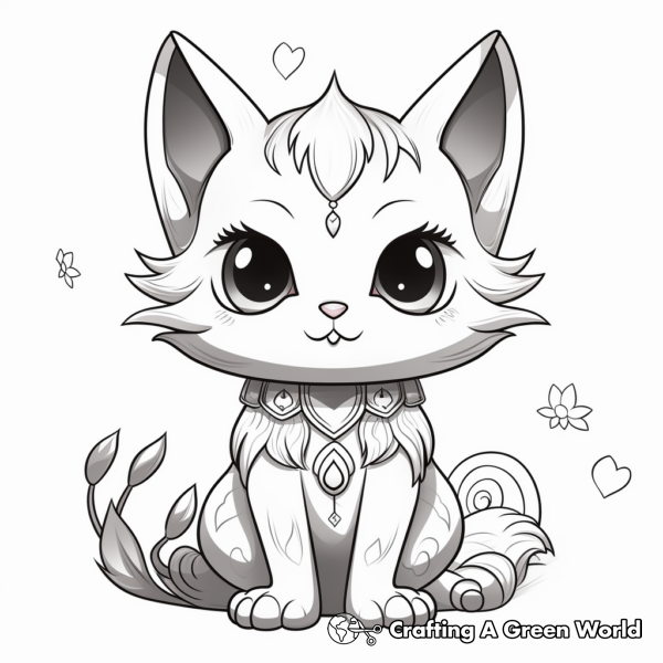 Chibi Cat Coloring Pages - Free & Printable!