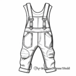 Chic Leather Overalls Fashion Coloring Pages 4