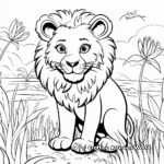 Child-friendly Cartoon Animal Coloring Pages 4