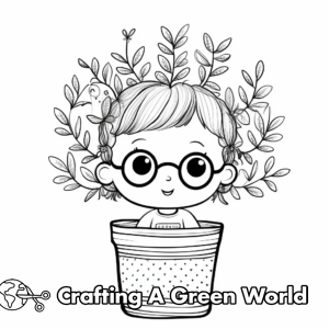 Flower Pot Coloring Pages - Free & Printable!