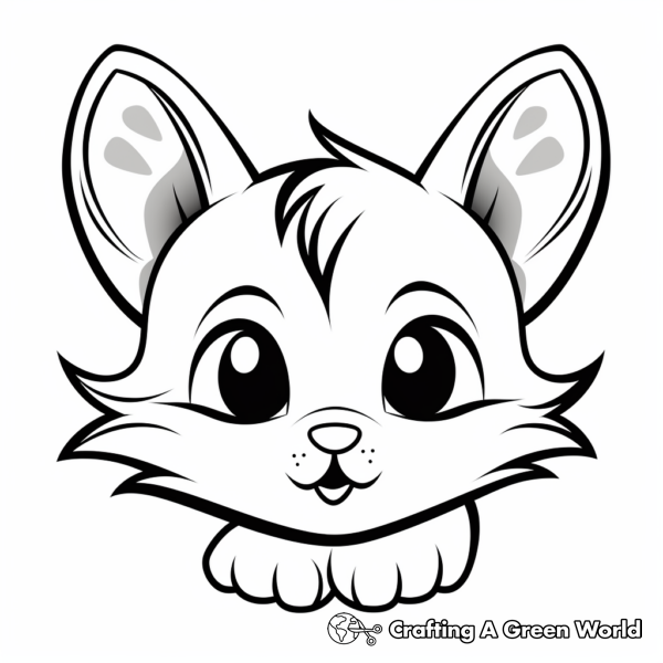 Cat Head Coloring Pages - Free & Printable!