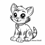 Child-Friendly Cartoon Tabby Coloring Pages 4