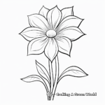 Child-Friendly Daisy Flower Coloring Pages 1