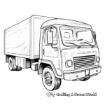 Child-Friendly Delivery Truck Coloring Pages 2