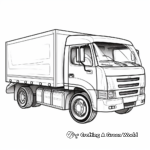 Child-Friendly Delivery Truck Coloring Pages 3