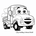 Child-Friendly Delivery Truck Coloring Pages 4