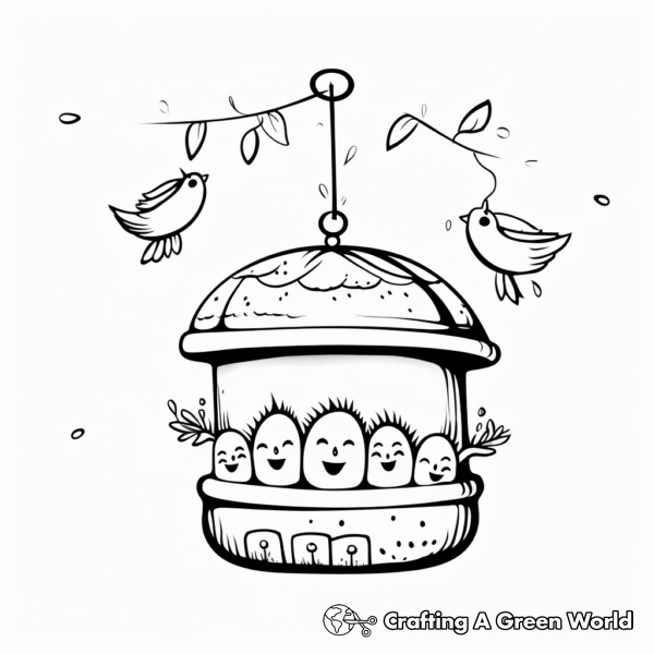 Bird Feeder Coloring Pages - Free &amp; Printable!