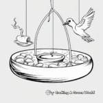Child-Friendly Hanging Bird Feeder Coloring Pages 4