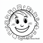 Child-Friendly Happy Face Get Well Soon Coloring Pages 3