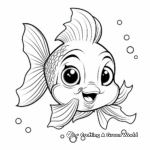 Children’s Favorite Goldfish Cartoon Coloring Pages 3