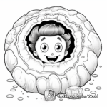Children's Beginner Geode Coloring Pages 3