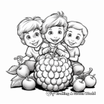 Children's Blackberry and Friends Coloring Pages 2